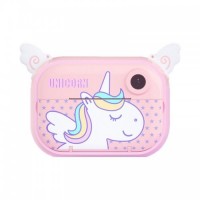 Skysonic Instant Kids Camera με θερμικό εκτυπωτή και εφαρμογή WiFi (Ροζ Μονοκεράκι)