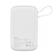 Baseus Qpow power bank 10000mAh built-in Lightning 20W Quick Charge cable SCP AFC FCP white (PPQD020002)