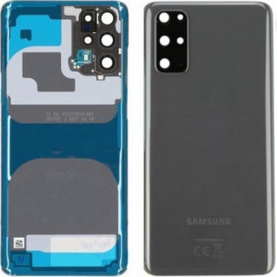 Γνήσιο Πίσω Καπάκι με Τζαμάκι Κάμερας για Samsung Galaxy S20 Plus G985F / S20 Plus 5G G986B GH82-21634E/GH82-22032E - Χρώμα: Γκρί