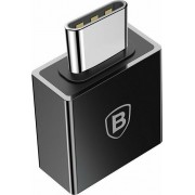 Baseus Adapter Exquisite USB Type C Male to USB Female 2,4A (CATJQ-B01) Βlack