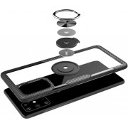 Armored Clear Carbon Ring Case Samsung Galaxy A51 black