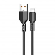 KAKU Lightning Aluminium Alloy Fast Charging 3.2A Data Cable 1.2m (KSC-452) black