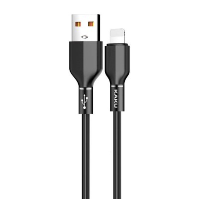 KAKU Lightning Aluminium Alloy Fast Charging 3.2A Data Cable 1.2m (KSC-452) black