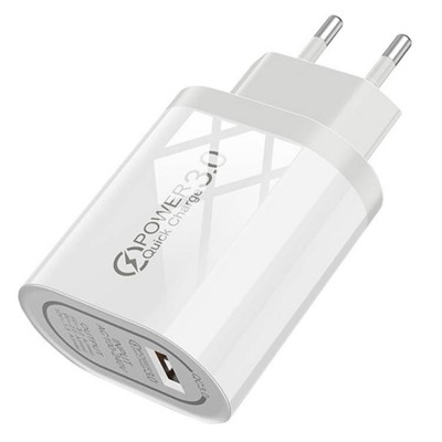 Nemo Wall Charger 1x USB QC 3.0 (BK377) white