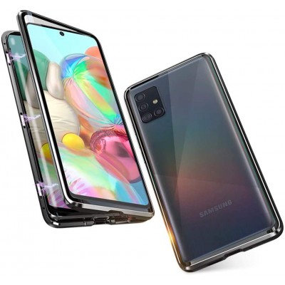 Θήκη SAMSUNG GALAXY A71 Double Magnetic 360° Aluminium & Glass