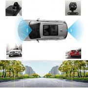T600 Full HD Driving Recorder Rear View Camera Mirror black