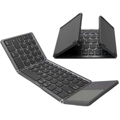 Bluetooth Πληκτρολόγιο με Touchpad Compact Folded