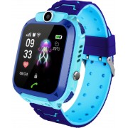 Children's Smartwatch Electronic Watch GPS Locator Q12 Blue -Ελληνικές Οδηγίες Χρήσης - Απαιτείται Καρτα Sim