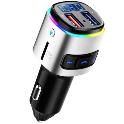 FM Transmitter (Bluetooth + USB + SD Card) με Fast Charging Quick Charge 3.0 QC (BC41) 