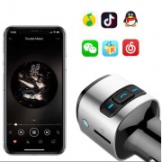 FM Transmitter (Bluetooth + USB + SD Card) με Fast Charging Quick Charge 3.0 QC (BC41) 