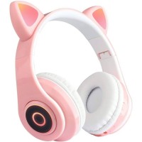 Wireless Bluetooth Headphones με Cat Ears Foldable Z-B39 Ροζ