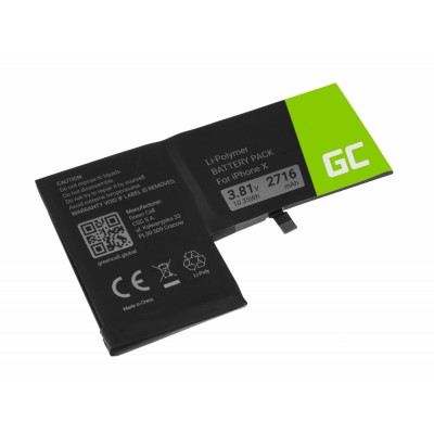 Μπαταρία Green Cell ® για Apple iPhone X 2716mAh