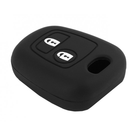 Θήκη κλειδιού για αυτοκίνητα Peugeot 1002-03, εύκαμπτη, μαύρη Θήκη κλειδιού για αυτοκίνητα Peugeot 1002-03, εύκαμπτη, μαύρη