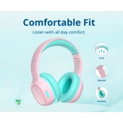 TRONSMART headphones για παιδιά KH02, ασύρματα & ενσύρματα, ροζ