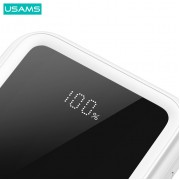 USAMS power bank US-CD194 με καλώδια, 5x έξοδοι, 10000mAh, 10W, μαύρο