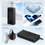 USAMS power bank US-CD205, 2x USB θύρες εξόδου, 10000mAh, 10W, μαύρο