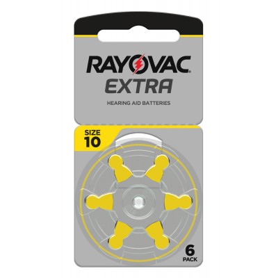 RAYOVAC μπαταρίες ακουστικών βαρηκοΐας 10MF, mercury free, 1.45V, 6τμχ