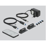 DELOCK HDMI KVM Switch 11483, 4 ports, USB 3.0, 3.5mm, 4K/60Hz, μαύρο