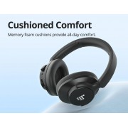 TRONSMART headphones Sounfii Q20, ασύρματα & ενσύρματα, ANC, Φ40mm, 500mAh, μαύρα