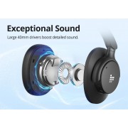 TRONSMART headphones Sounfii Q20, ασύρματα & ενσύρματα, ANC, Φ40mm, 500mAh, μαύρα