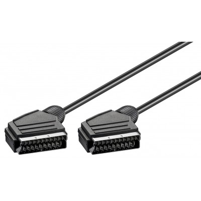 GOOBAY καλώδιο Scart 21pin σε Scart 21pin 11702, 1.5m, μαύρο