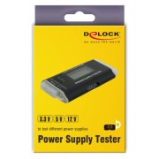 DELOCK tester τροφοδοτικού PC 18159, 3.3V/5V/12V, ATX/BTX/ITX