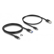 DELOCK DisplayPort KVM switch 18646 με 4x θύρες USB 5Gbps, 8K/30Hz, γκρι