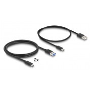 DELOCK HDMI KVM switch 18647 με 4x θύρες USB 5Gbps, 8K/30Hz, γκρι