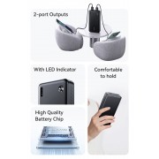 USAMS power bank CD254, 2x θύρες εξόδου, 20000mAh, 10W, λευκό