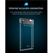 ORICO εξωτερική θήκη για 2.5" HDD 2139U3, USB 3.0, έως 4TB, διάφανη