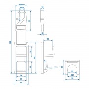 PROPLUS σετ κρεμάστρες αυτοκινήτου 240172V01 για προσκέφαλο, 2τμχ