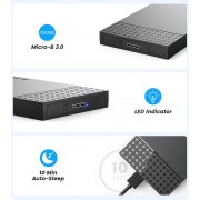 ORICO θήκη για 2.5" SATA HDD/SSD 2526U3-V1, 5Gbps, μαύρη