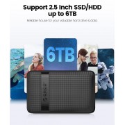 ORICO θήκη για 2.5" SATA HDD/SSD 2577C3-V1, 6Gbps, μαύρη