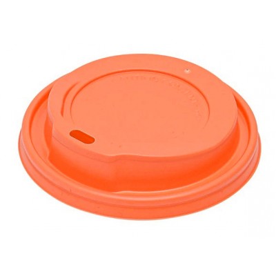 Καπάκι πιπίλα για ποτήρι, 8oz, πορτοκαλί, 100τμχ
