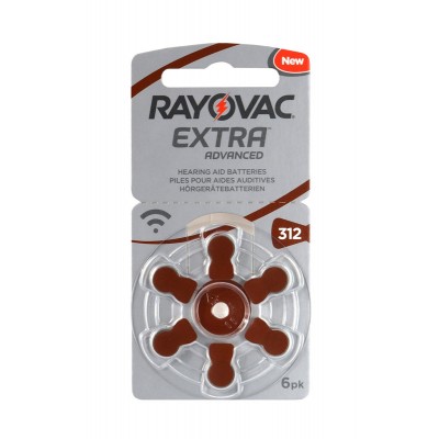 RAYOVAC μπαταρίες ακουστικών βαρηκοΐας 312MF, mercury free, 1.4V, 6τμχ