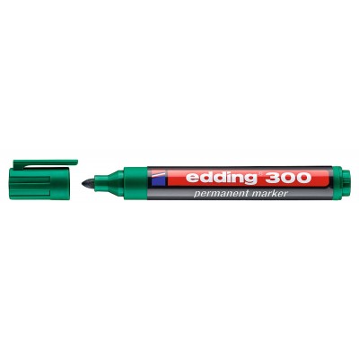 EDDING ανεξίτηλος μαρκαδόρος 300, 1.5-3mm, επαναγεμιζόμενος, πράσινος