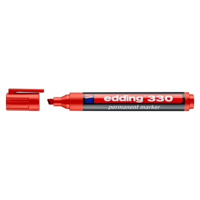EDDING ανεξίτηλος μαρκαδόρος 330, 1-5mm, επαναγεμιζόμενος, κόκκινος