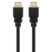 GOOBAY καλώδιο HDMI 2.1 41081, Ethernet ARC, 8K/60Hz 48Gbps, 0.5m, μαύρο