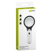 GOOBAY μεγεθυντικός φακός χειρός 41255 με φωτισμό LED, 1.75x & 12.25x