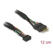 DELOCK καλώδιο USB 2.0 10-pin 2mm σε 2.54mm 41977, 480 Mbps, 12cm