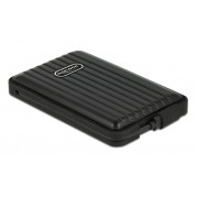 DELOCK θήκη για 2.5" SATA HDD/SSD 42625, 6Gbps, IP66, μαύρη