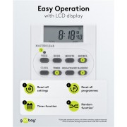 GOOBAY ψηφιακός χρονοδιακόπτης ρεύματος 51277, λευκός