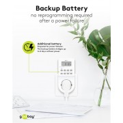 GOOBAY ψηφιακός χρονοδιακόπτης ρεύματος 51277, λευκός