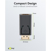GOOBAY αντάπτορας DisplayPort σε HDMI 51719, 1920x1200p, μαύρος