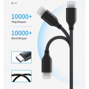 CABLETIME καλώδιο USB-C σε USB CMAMN, 3A, 5Gbps, 0.25m, μαύρο