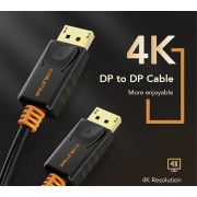 CABLETIME καλώδιο DisplayPort CT-01G, 4K/60Hz, 1m, μαύρο