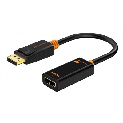 CABLETIME αντάπτορας DisplayPort σε HDMI CT-01G4K, 4K, μαύρος