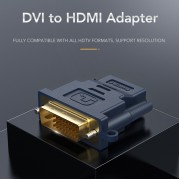 CABLETIME αντάπτορας HDMI σε DVI HA05R, 1080p, μπλε