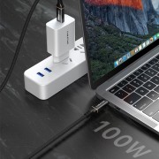 CABLETIME καλώδιο USB-C CT-USB4, 100W, 8K, 40Gbps, 1m, μαύρο