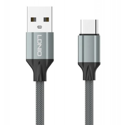 LDNIO καλώδιο USB-C σε USB LS441, 2.4A, 1m, γκρι